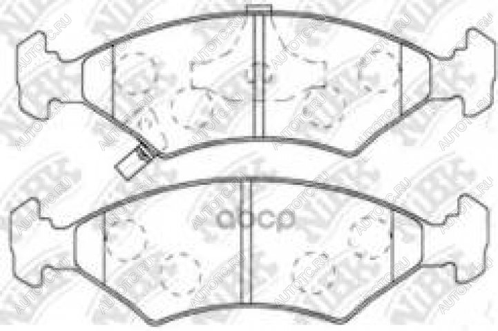 1 839 р. Колодки тормозные передние (4шт.) NIBK KIA Shuma (1997-2001)  с доставкой в г. Омск