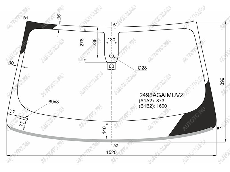 26 549 р. Стекло лобовое (Датчик дождя Проекция Молдинг) FUYAO BMW X4 G02 дорестайлинг (2018-2021)  с доставкой в г. Омск