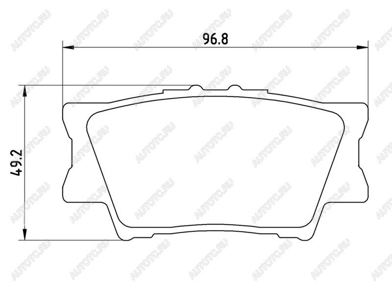 2 799 р. Колодки тормозные задние BAIKOR  Toyota Camry ( XV40,  XV50,  XV55,  XV70) (2006-2024) дорестайлинг, рестайлинг, дорестайлинг, 1-ый рестайлинг, 2-ой рестайлинг, дорестайлинг, рестайлинг  с доставкой в г. Омск