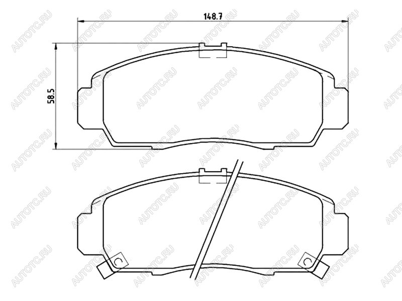 3 699 р. Колодки тормозные перед BREMBO  Honda Accord  CU (2008-2013) седан дорестайлинг, седан рестайлинг  с доставкой в г. Омск