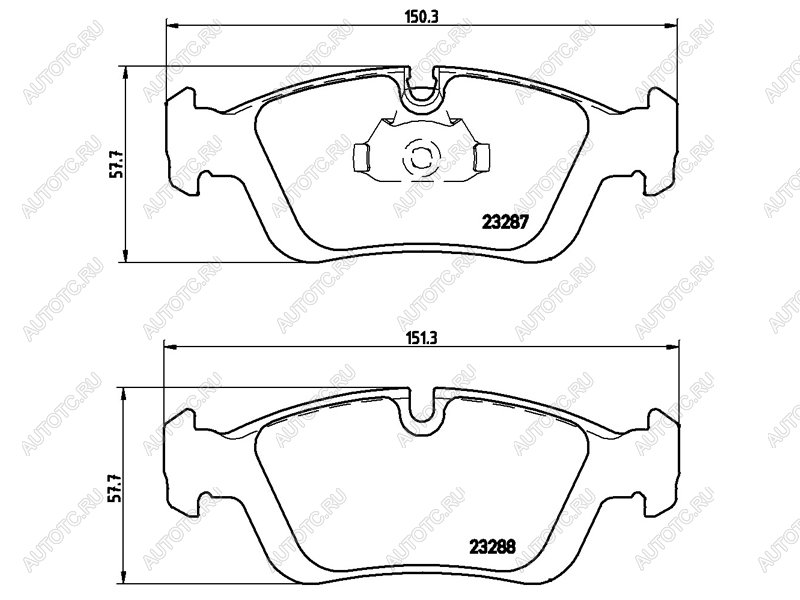 3 299 р. Колодки тормозные передние BREMBO BMW 3 серия E36 седан (1990-2000)  с доставкой в г. Омск