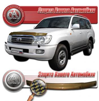 Дефлектор капота CA-Plastiс Toyota (Тойота) Land Cruiser (Лэнд)  100 (2002-2007) 100 1-ый рестайлинг, 2-ой рестайлинг