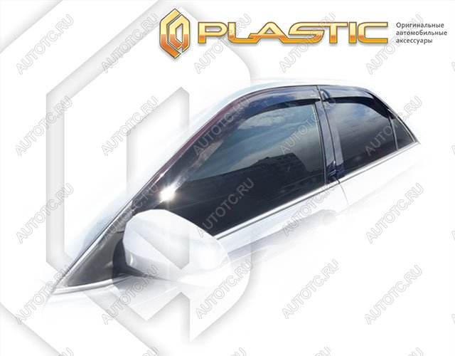 2 079 р.  Дефлектора окон CA-Plastic  Toyota Camry  XV55 (2014-2017) 1-ый рестайлинг (серия Classic черный)  с доставкой в г. Омск