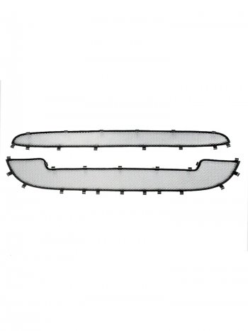 Защитная сетка в бампер (низ, 2 части, ячейка 3х7 мм) Alfeco Стандарт Лада (ваз) Калина Cross (Kalina)  2194 (2014-2018) 2194 универсал