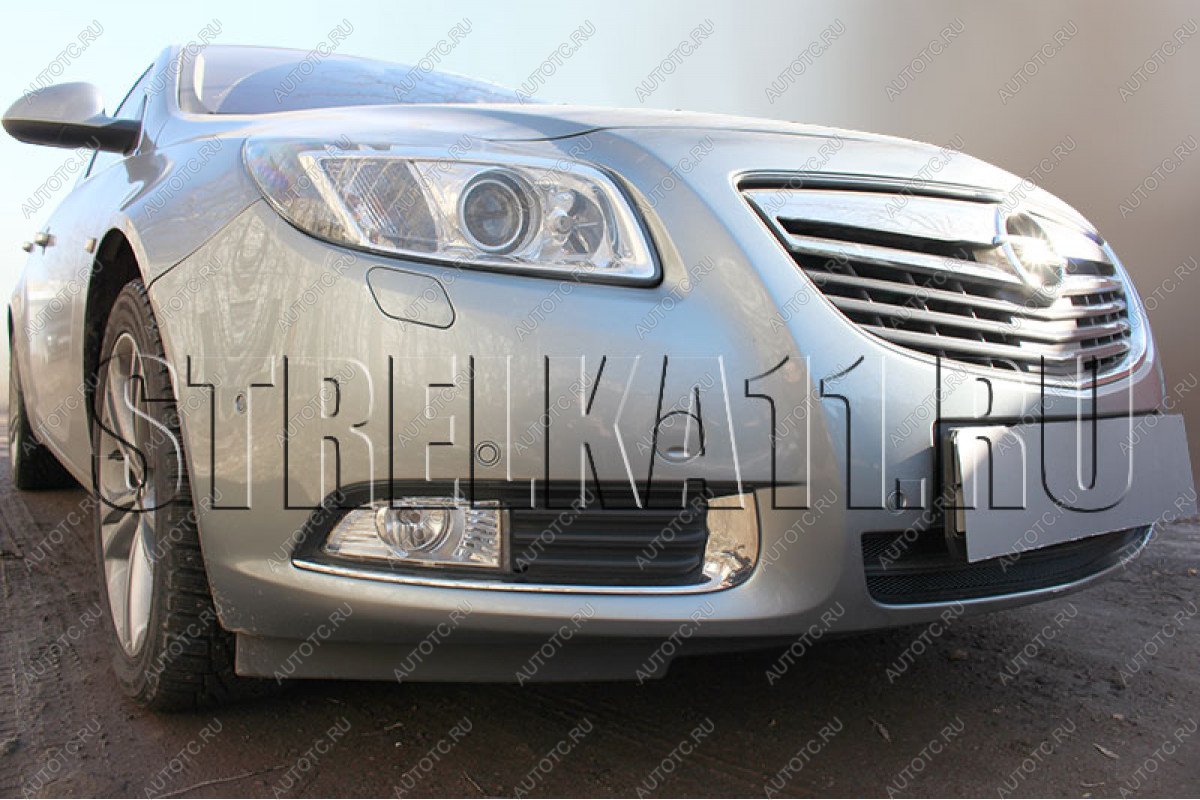 4 299 р. Защита радиатора Стрелка11 Стандарт  Opel Insignia ( A,  А) (2008-2013) дорестайлинг седан, дорестайлинг универсал, дорестайлинг, хэтчбэк (хром)  с доставкой в г. Омск