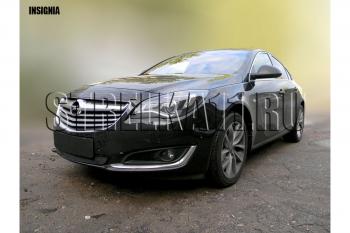 3 399 р. Защита радиатора Стрелка11 Стандарт  Opel Insignia  A (2013-2017) рестайлинг седан, рестайлинг, хэтчбэк, универсал рестайлинг (черная)  с доставкой в г. Омск. Увеличить фотографию 2