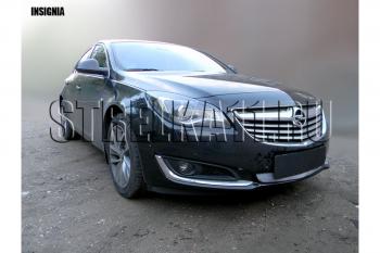 3 699 р. Защита радиатора Стрелка11 Стандарт  Opel Insignia  A (2013-2017) рестайлинг седан, рестайлинг, хэтчбэк, универсал рестайлинг (хром)  с доставкой в г. Омск. Увеличить фотографию 2