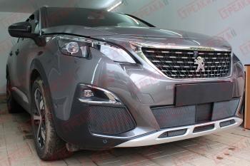 3 179 р. Защита радиатора (боковые) Стрелка11 Стандарт  Peugeot 3008  2 (2016-2024) (черные)  с доставкой в г. Омск. Увеличить фотографию 2