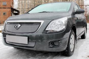 3 099 р. Защита радиатора (низ) Стрелка11 Стандарт  Chevrolet Cobalt (2011-2016), Ravon R4 (2016-2020) (хром)  с доставкой в г. Омск. Увеличить фотографию 2