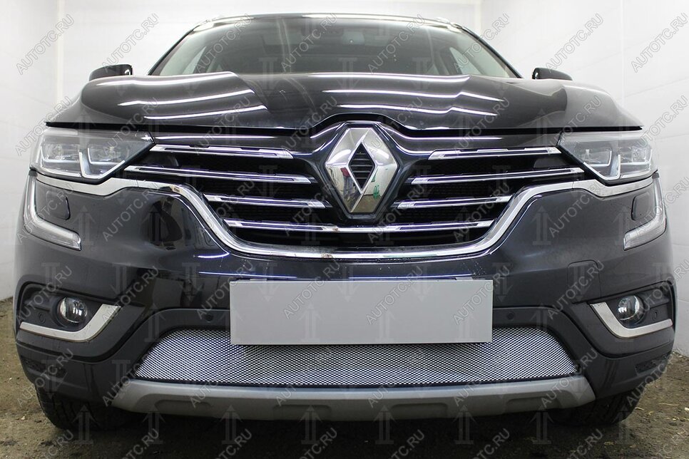 3 999 р. Защита радиатора Стрелка11 Стандарт  Renault Koleos  2 (2016-2025) (хром)  с доставкой в г. Омск