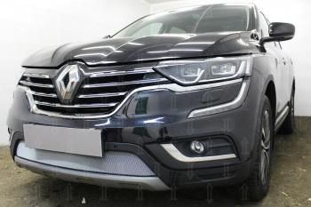 3 999 р. Защита радиатора Стрелка11 Стандарт  Renault Koleos  2 (2016-2025) (хром)  с доставкой в г. Омск. Увеличить фотографию 2