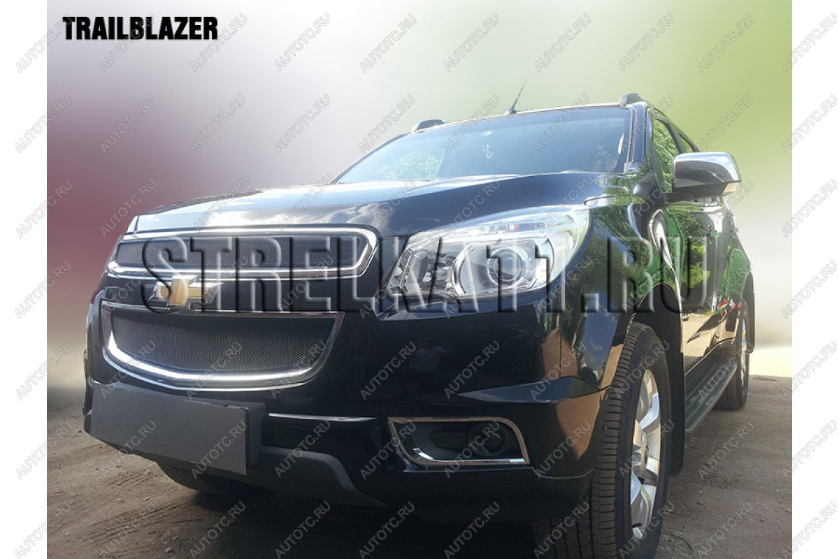 1 129 р. Защита радиатора (низ) Стрелка11 Стандарт Chevrolet Trailblazer GM800 дорестайлинг (2012-2016) (хром)  с доставкой в г. Омск