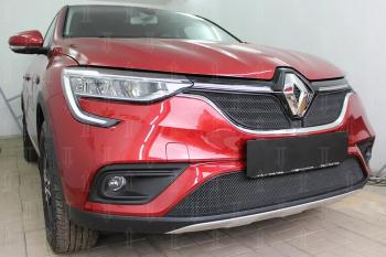  Защита радиатора (верх, 2 части) Стрелка11 PREMIUM Renault Arkana (2019-2024)