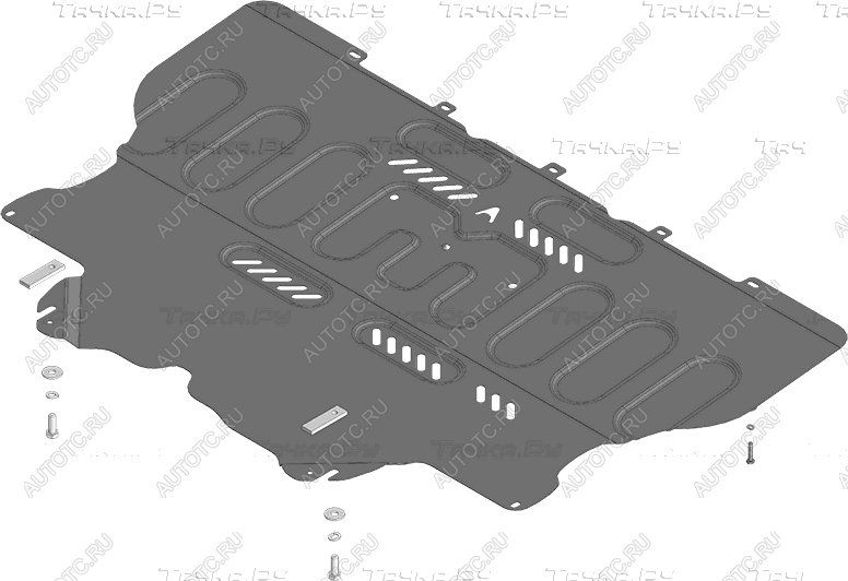 8 499 р. Защита картера и КПП ALFECO  Changan LAMORE (2023-2024) (алюминий)  с доставкой в г. Омск