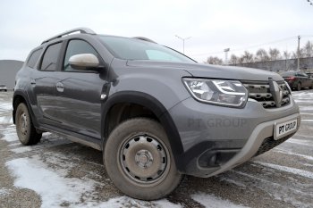 6 949 р. Защитные накладки на арки Petroil Tuning Renault Duster HM (2020-2024) (Текстурная поверхность (шагрень))  с доставкой в г. Омск. Увеличить фотографию 2