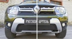 1 139 р. Защитная сетка решетки радиатора РА Renault Duster HS рестайлинг (2015-2021)  с доставкой в г. Омск. Увеличить фотографию 4