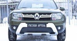 1 079 р. Зимняя заглушка решетки переднего бампера РА Renault Duster HS рестайлинг (2015-2021)  с доставкой в г. Омск. Увеличить фотографию 2