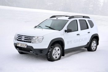 4 949 р. Пластиковые пороги Petroil Tuning ❞Чистые штаны❝ Renault Duster HS рестайлинг (2015-2021) (Тисненый пластик)  с доставкой в г. Омск. Увеличить фотографию 3