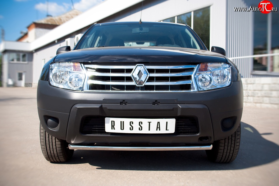 11 299 р. Одинарная защита переднего бампера диаметром 42 мм (4x2) SLITKOFF  Renault Duster  HS (2010-2015) дорестайлинг  с доставкой в г. Омск