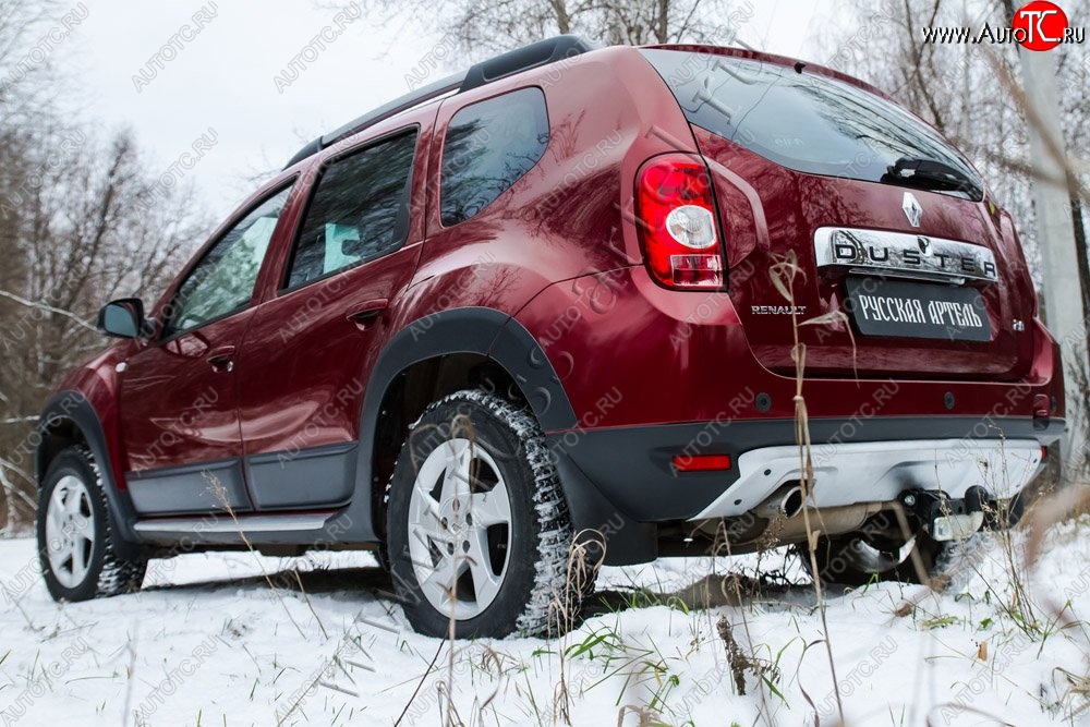 7 999 р. Диффузор заднего бампера RA Renault Duster HS дорестайлинг (2010-2015)  с доставкой в г. Омск