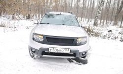 4 599 р. Решётка радиатора DM-Style  Renault Duster  HS (2010-2015) дорестайлинг (Без сетки, Неокрашенная глянец (под окраску))  с доставкой в г. Омск. Увеличить фотографию 3