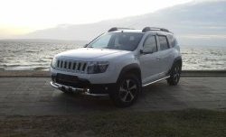 3 699 р. Решётка радиатора Sport Renault Duster HS дорестайлинг (2010-2015) (Неокрашенная)  с доставкой в г. Омск. Увеличить фотографию 3