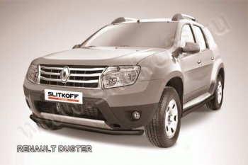 Защита переднего бампер Slitkoff Renault (Рено) Duster (Дастер)  HS (2010-2015) HS дорестайлинг