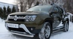 9 999 р. Одинарная защита переднего бампера диаметром 63 мм (рестайлинг) SLITKOFF  Renault Duster  HS (2010-2021) дорестайлинг, рестайлинг  с доставкой в г. Омск. Увеличить фотографию 4