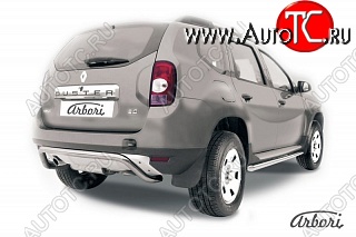 17 499 р. Защита заднего бампера Arbori  Renault Duster  HS (2010-2015) дорестайлинг  с доставкой в г. Омск