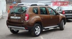 Защита заднего бампера Souz-96 (d42) Renault Duster HS дорестайлинг (2010-2015)