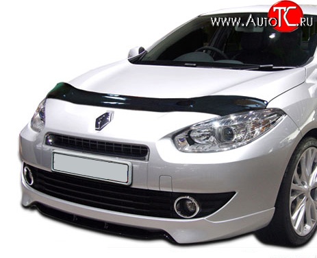 2 799 р. Дефлектор капота NovLine Renault Fluence дорестайлинг (2010-2012)  с доставкой в г. Омск