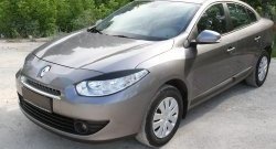 1 099 р. Реснички RA на фары дорестайлинг  Renault Fluence (2010-2012) дорестайлинг (Неокрашенные)  с доставкой в г. Омск. Увеличить фотографию 1