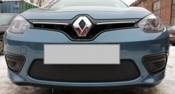 1 469 р. Сетка на бампер Russtal (черная) Renault Fluence дорестайлинг (2010-2012)  с доставкой в г. Омск. Увеличить фотографию 3