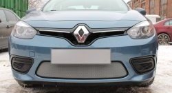 Сетка на бампер Russtal (хром) Renault Fluence дорестайлинг (2010-2012)