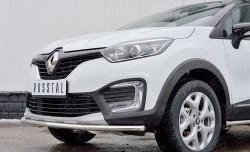 16 849 р. Защита переднего бампера (Ø42 мм, нержавейка) SLITKOFF  Renault Kaptur (2016-2020) дорестайлинг  с доставкой в г. Омск. Увеличить фотографию 4