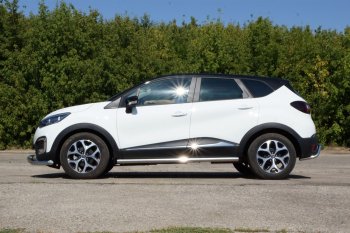 18 849 р. Защита заднего бампера Petroil Tuning Волна (d51) Renault Kaptur дорестайлинг (2016-2020) (Нержавеющая полированная сталь)  с доставкой в г. Омск. Увеличить фотографию 3