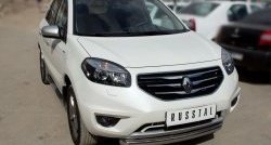 13 499 р. Одинарная защита переднего бампера диаметром 76 мм SLITKOFF  Renault Koleos  1 (2011-2016) Phase 2, Phase 3  с доставкой в г. Омск. Увеличить фотографию 2