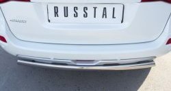 18 549 р. Защита заднего бампера (Ø75x42 мм, нержавейка) Russtal Renault Koleos 1 Phase 3 (2013-2016)  с доставкой в г. Омск. Увеличить фотографию 4