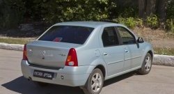 999 р. Защитная накладка на задний бампер RA  Renault Logan  1 (2004-2010) дорестайлинг  с доставкой в г. Омск. Увеличить фотографию 2