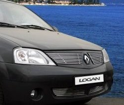 3 014 р. Декоративная вставка воздухозаборника Novline Renault Logan 1 дорестайлинг (2004-2010)  с доставкой в г. Омск. Увеличить фотографию 1