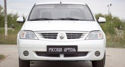 1 799 р. Защитная сетка решетки переднего бампера РА  Renault Logan  1 (2004-2010) дорестайлинг  с доставкой в г. Омск. Увеличить фотографию 2