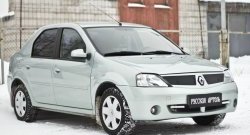 879 р. Зимняя заглушка решетки радиатора РА  Renault Logan  1 (2004-2010) дорестайлинг  с доставкой в г. Омск. Увеличить фотографию 4