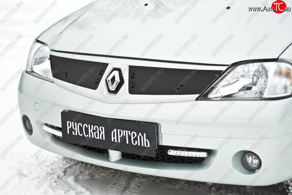 879 р. Зимняя заглушка решетки радиатора РА  Renault Logan  1 (2004-2010) дорестайлинг  с доставкой в г. Омск