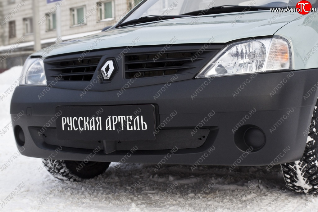 769 р. Зимняя заглушка решетки переднего бампера РА  Renault Logan  1 (2004-2010) дорестайлинг  с доставкой в г. Омск