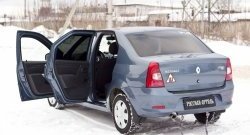 1 239 р. Накладки на порожки автомобиля RA  Renault Logan  1 (2010-2016) рестайлинг (Комплект (4 шт.))  с доставкой в г. Омск. Увеличить фотографию 2