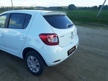 6 499 р. Спойлер INMAX Renault Sandero (B8) дорестайлинг (2014-2018) (неокрашенный)  с доставкой в г. Омск. Увеличить фотографию 12