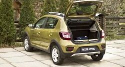 1 449 р. Защитная накладка на задний бампер Stepway RA  Renault Sandero Stepway  (B8) (2014-2018) дорестайлинг  с доставкой в г. Омск. Увеличить фотографию 4