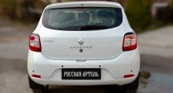 499 р. Реснички задних фонарей RA  Renault Sandero  (B8) (2014-2018) дорестайлинг (Неокрашенные)  с доставкой в г. Омск. Увеличить фотографию 2