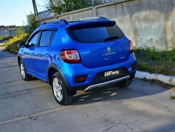 2 799 р. Спойлер на багажник KART  Renault Sandero  (B8) - Sandero Stepway  (B8) (Неокрашенный)  с доставкой в г. Омск. Увеличить фотографию 1