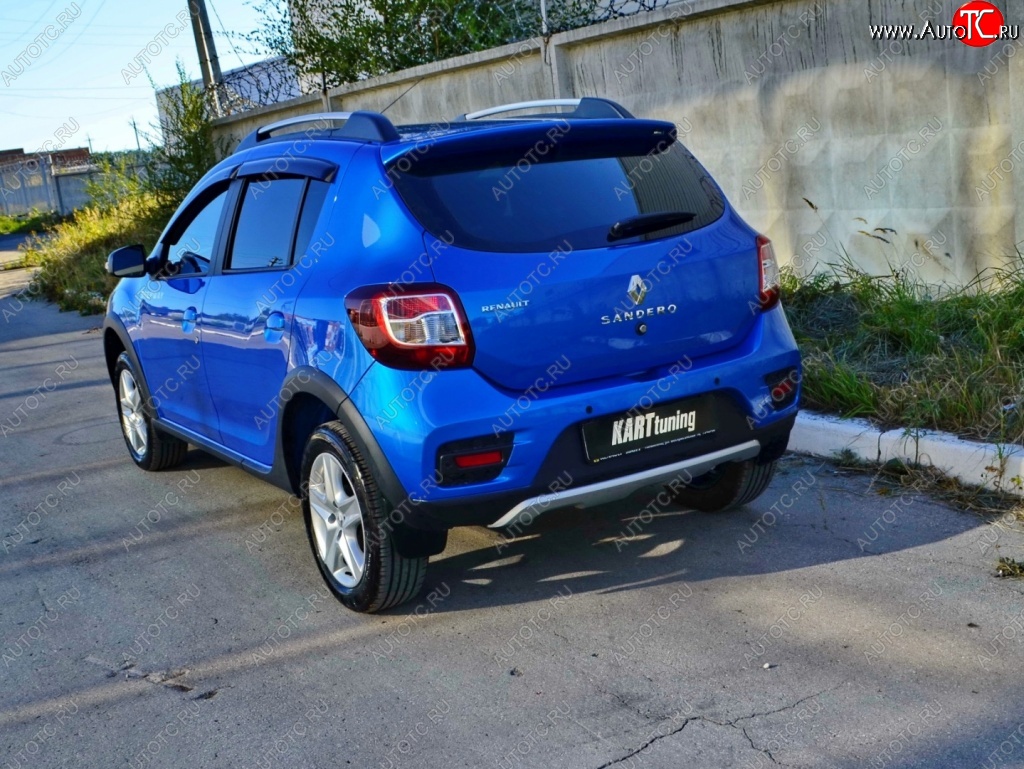 2 799 р. Спойлер на багажник KART  Renault Sandero  (B8) - Sandero Stepway  (B8) (Неокрашенный)  с доставкой в г. Омск